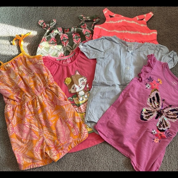 Girls Short Sleeve & Romper Bundle - Picture 1 of 11